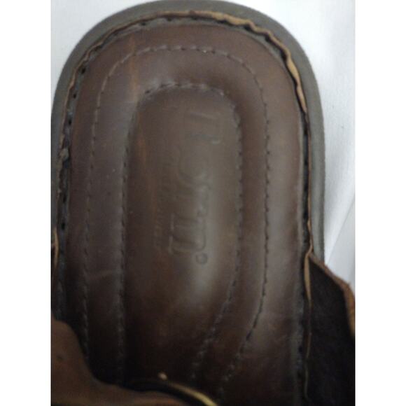 Born Men's Chestnut Brown Comfort Leather Sandals - Size 9M / EU 42 - Picture 4 of 7